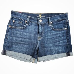 7 For All Mankind Denim Shorts – Relaxed Mid Rise 4” Inseam